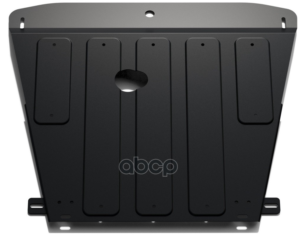 Защита картера двигателя Audi, Volkswagen A4, Passat крепеж в комплекте сталь 1.8 мм черный АвтоБроня АВТОБРОНЯ 111.05813.1 А...