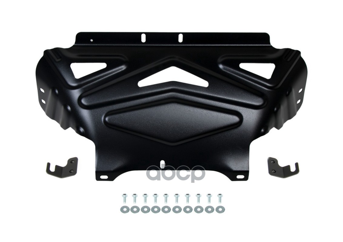 Защита картера двигателя + комплект крепежа Автоброня, Сталь, Lada 4x4 Rival 111.06040.2 АВТОБРОНЯ 111.06040.2 111060402 Авто...