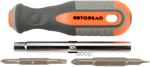 Отвертка комбинированная 175 мм (4 сменные насадки) АвтоDело 39459 АвтоDело арт. 39459