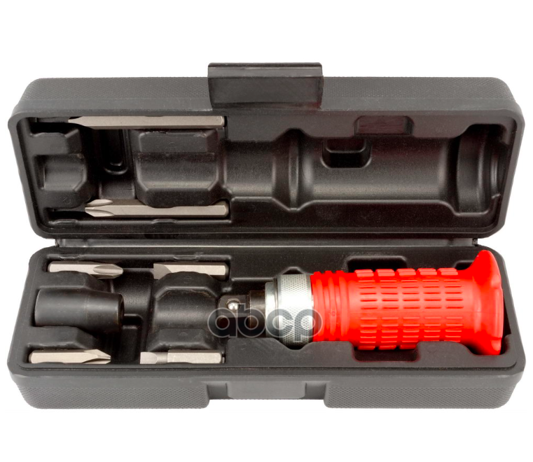 Отвертка ударная с защитой рук 6 насадок, футляр АвтоDело 40001 АвтоDело арт. 40001