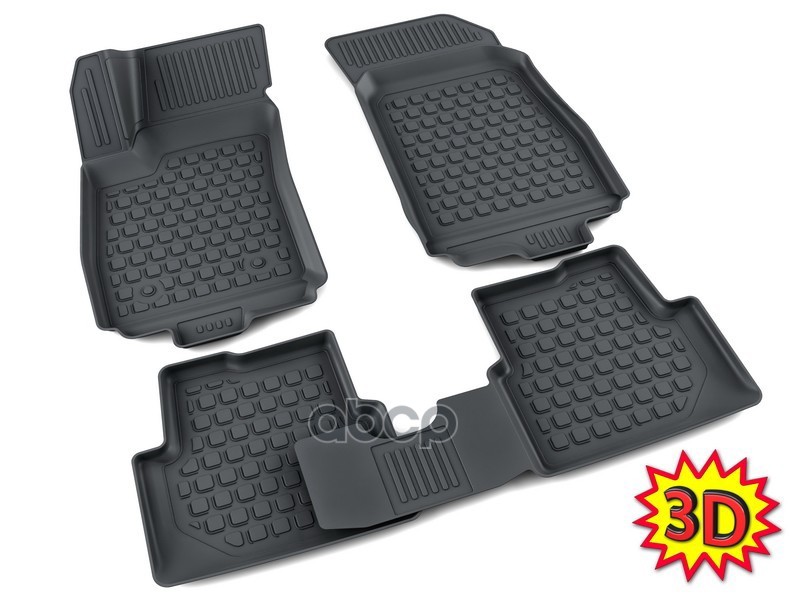 Коврики Салона Полиуретан Черный Chevrolet Cobalt Седан Ii 2011- 3D Агатэк A.003.1107.pl АгатэК арт. A.003.1107.PL