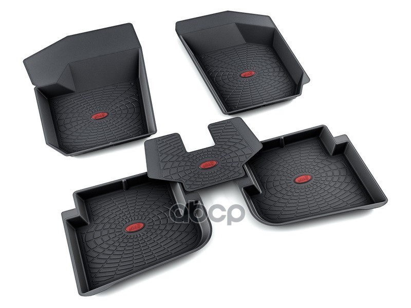 Коврики Салона Резина Черный Volkswagen Polo Седан 2010- Агатэк A.003.59.h АгатэК арт. A.003.59.H