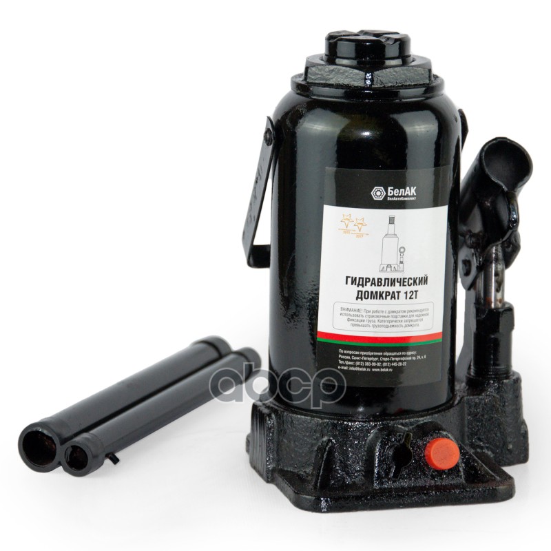 Домкрат 12 тонн (TUV, 2 клапана) БелАК БАК.00033 БелАК арт. БАК00033