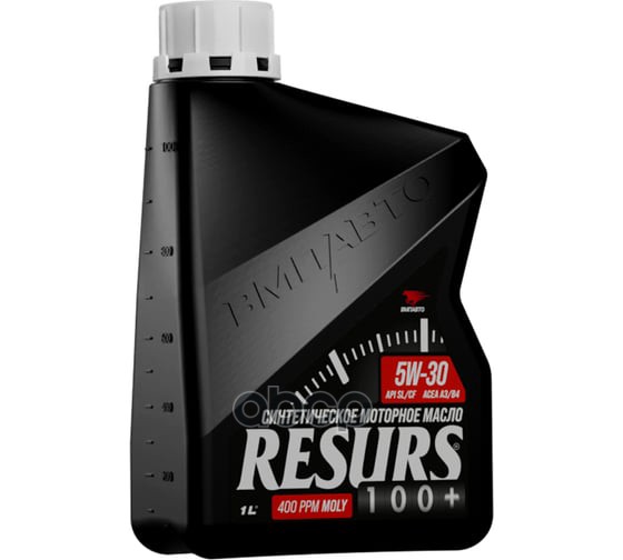 ВМПАВТО Масло моторное синтетическое Resurs 100+ 5W30 SL/CF, A3/B4 1л