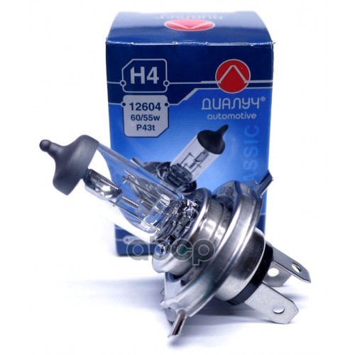 Лампа 12V H4 6055W P43t Диалуч арт. 12604