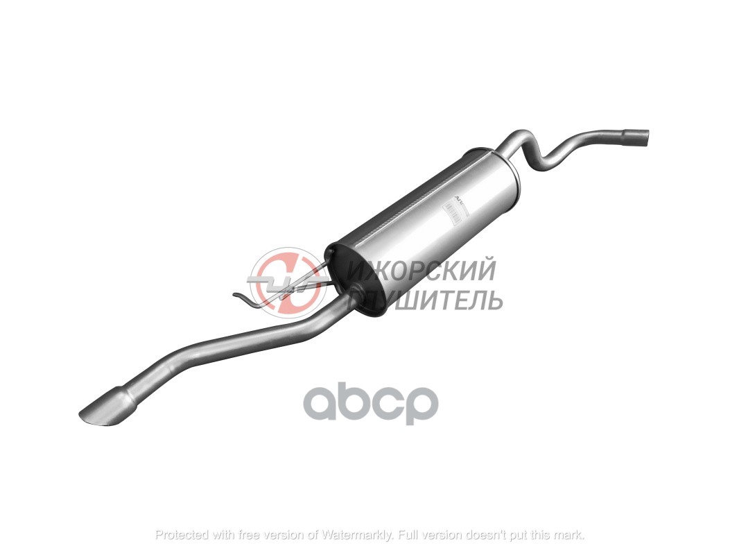 Глушитель Основной (Задняя Часть) Vw Polo Sedan 2010- Mot.1,6L Ижорский Глушитель 136521 136521 Ижорский глушитель арт. 136521