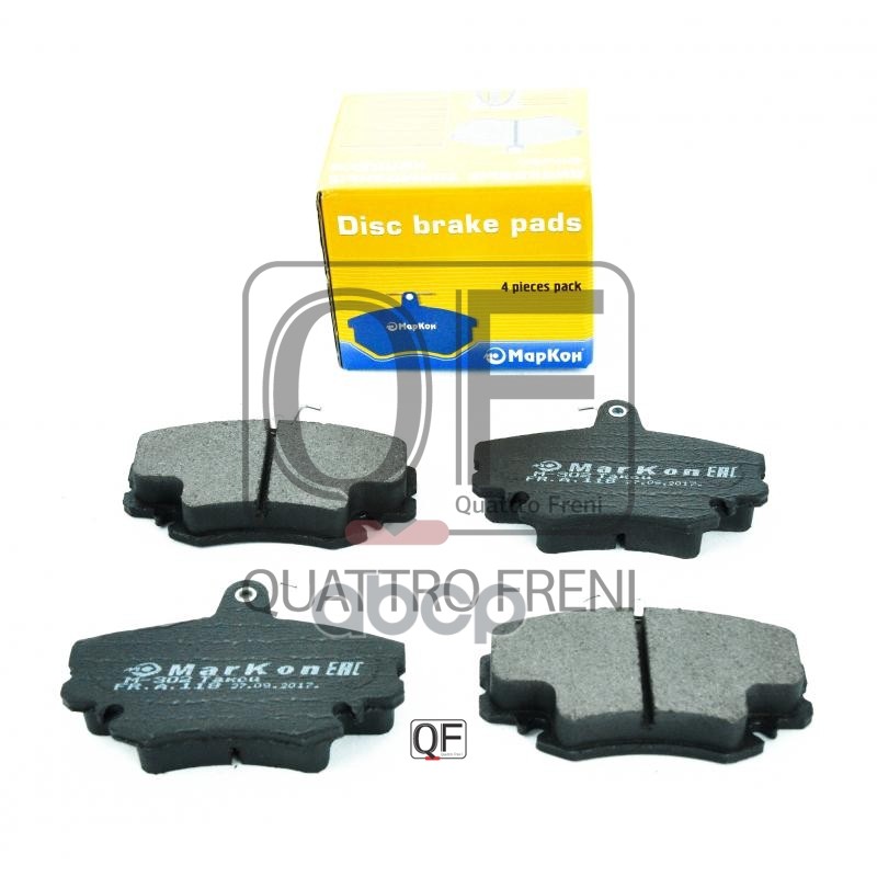 Колодки тормозные дисковые к-т Renault  Lada  Peugeot МарКон арт. 11800180