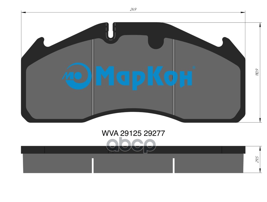 Колодки Тормозные Fr Rr МарКон арт. 30300295