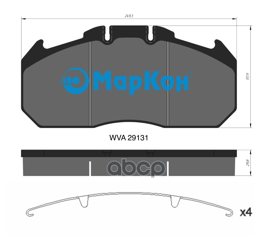 Колодки Тормозные Fr Rr МарКон арт. 30651298