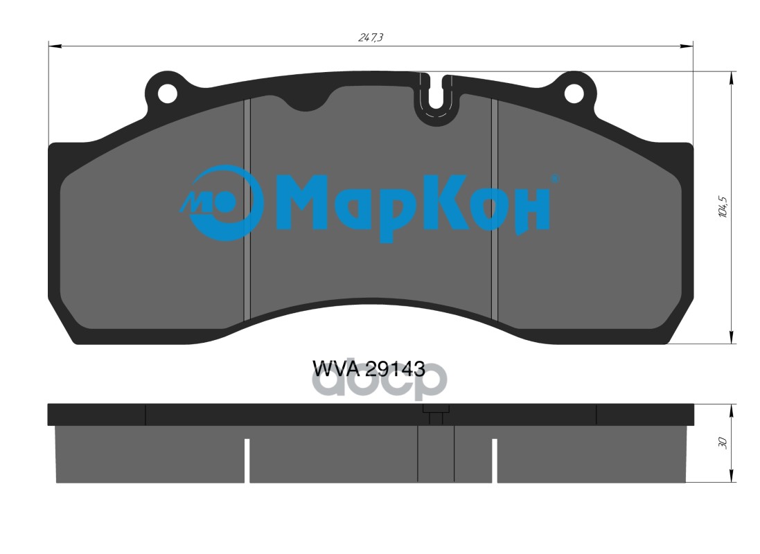 Колодки Тормозные Fr Rr МарКон арт. 31000300