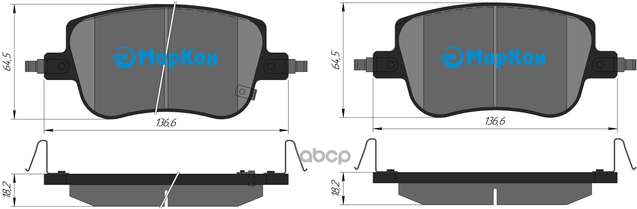 Колодки Тормозные Дисковые К-Т Haval Jolion 1.5 4Wd МарКон арт. 508702184