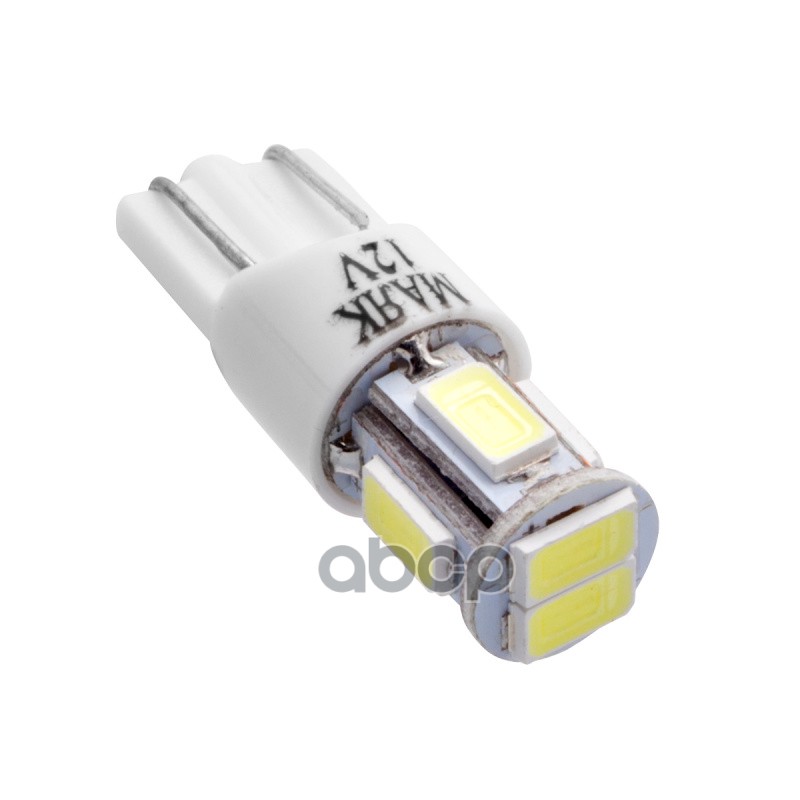 Лампа Светодиодная Сигнальная W5w W2.1x9.5d White 12V Цена За Комплект Маяк арт. 12T10W6SMD56302BL