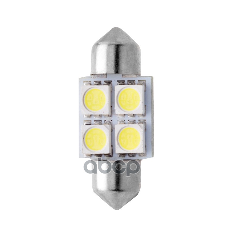 Лампа светодиодная 12 V SV 8.5-4SMD белая салонная (пальчиковая) Маяк 12T11x31W4SMD5050 Маяк арт. 12T11x31W4SMD5050