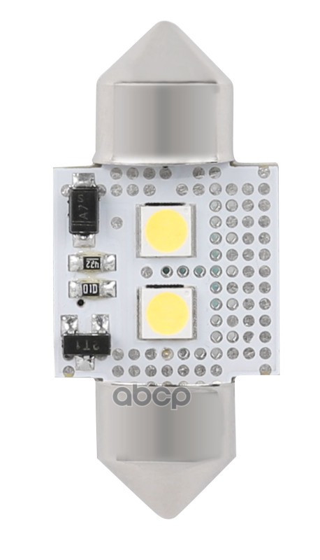 Лампа светодиодная 12V T11x36 W Маяк SUPER WHITE 2 шт. блистер 12T11x36/CAN06/2BL Маяк арт. 12T11x36/CAN06/2BL