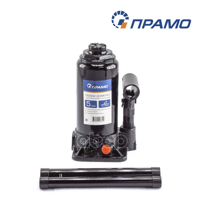 Домкрат гидр. бут. 5т, в кейсе, 185-355 мм Прамо T90504S Прамо арт. T90504S