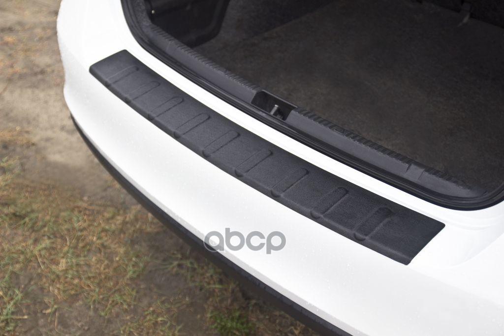 Накладка На Задний Бампер Для Skoda Rapid 2012-2016 (Лифтбек), Шагрень / Шкода Рапид Русская артель арт. NSR-049302