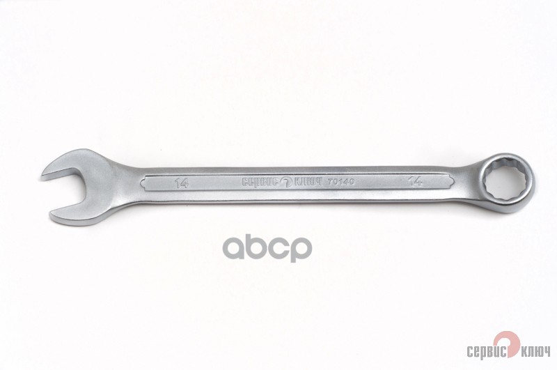 Ключ комбинированный, 14 мм, холодный штамп, CRV Сервис ключ 70140 СЕРВИС КЛЮЧ арт. 70140