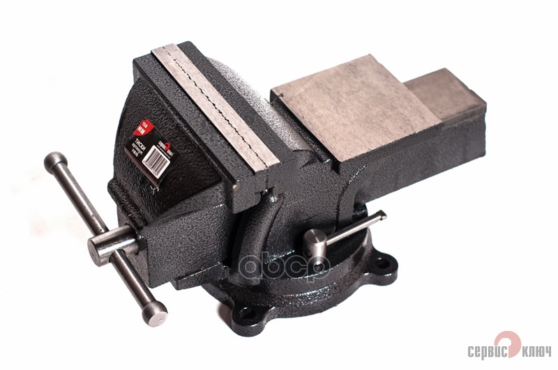 Тиски слесарные 150 мм поворотные с наковальней Сервис ключ 71615 СЕРВИС КЛЮЧ арт. 71615