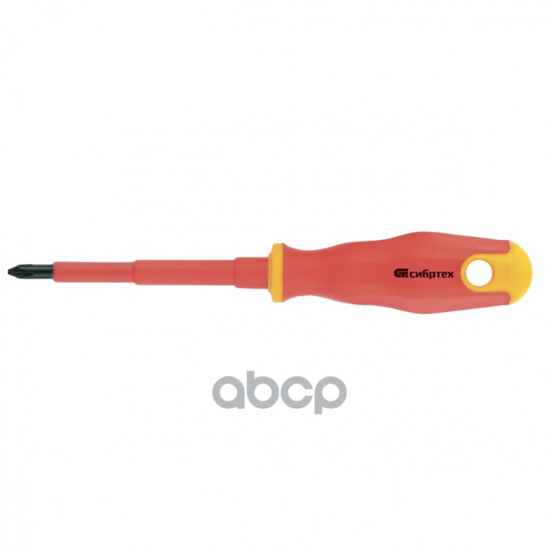 Отвертка Диэлектрическая Ph0x75 Мм, Crv, До 1000 В, Двухкомпонентная Рукоятка Сибртех 12934 Сибртех арт. 12934