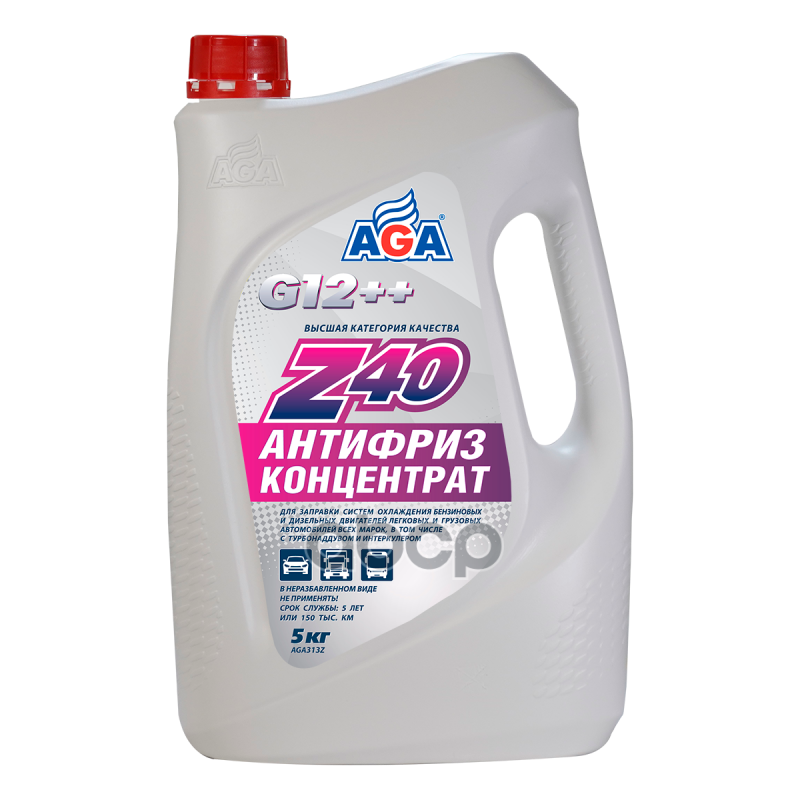 Антифриз Z40  концентрат  красный  5кг  G-12++ AGA арт. aga313z