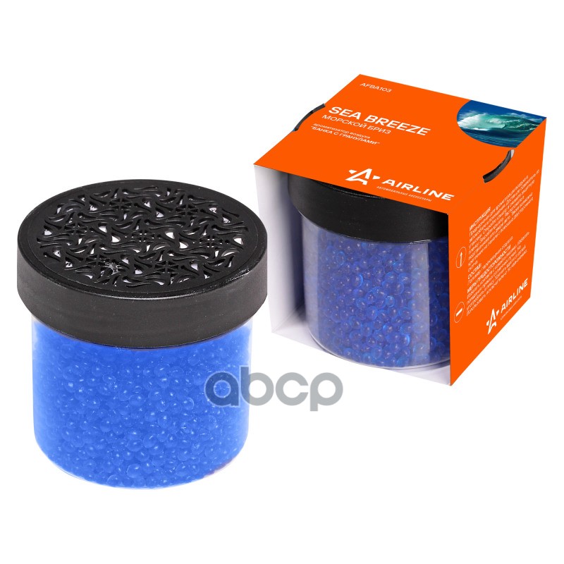 Ароматизатор Банка с гранулами морской бриз (AFBA103) AIRLINE арт. AFBA103