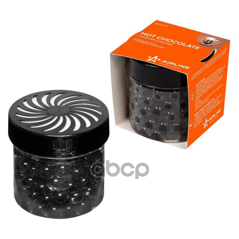 Ароматизатор-банка с гелевыми шариками горячий шоколад (AFSH179) AIRLINE арт. AFSH179