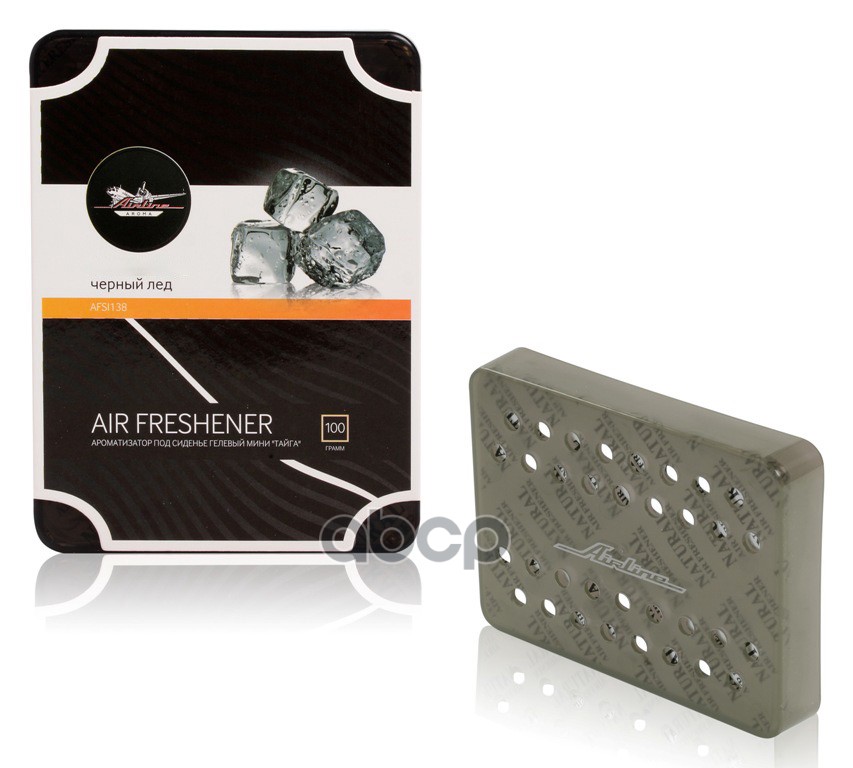 Ароматизатор под сиденье гелевый мини Тайга черный лед (AFSI138) AIRLINE арт. AFSI138