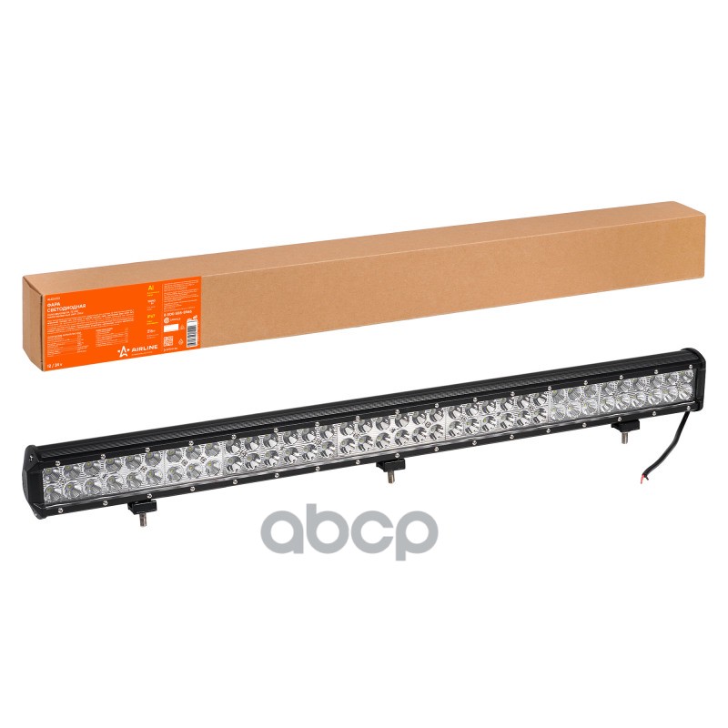 Фара светодиодная (балка) двухрядная, 72 LED комбинир. свет, 216W (845х78х65) 12/24V (ALED053) AIRLINE арт. ALED053