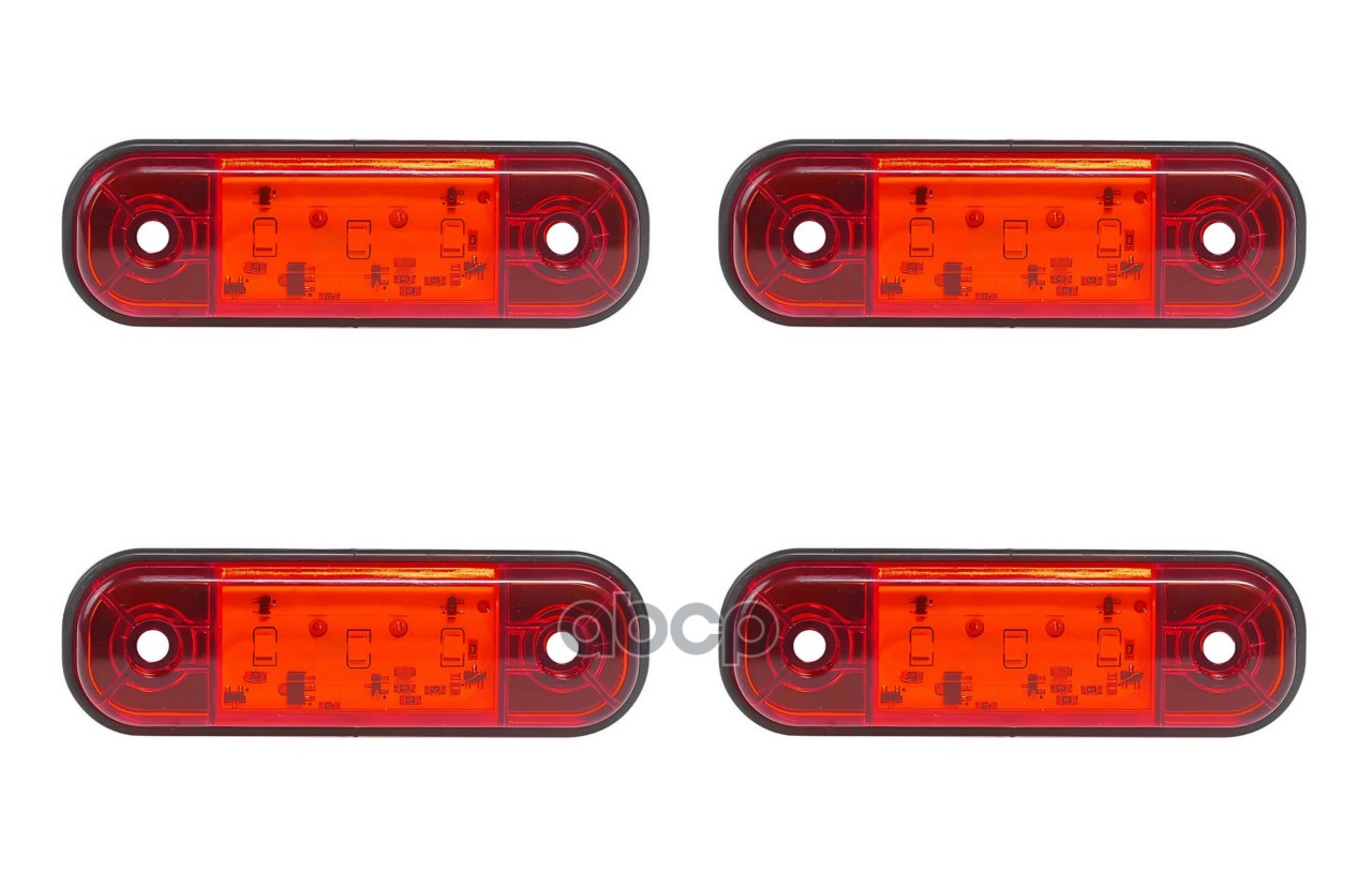 Огонь габаритный светодиодный, 12/24В, красный, комплект 4 шт. (ASML004) AIRLINE арт. ASML004