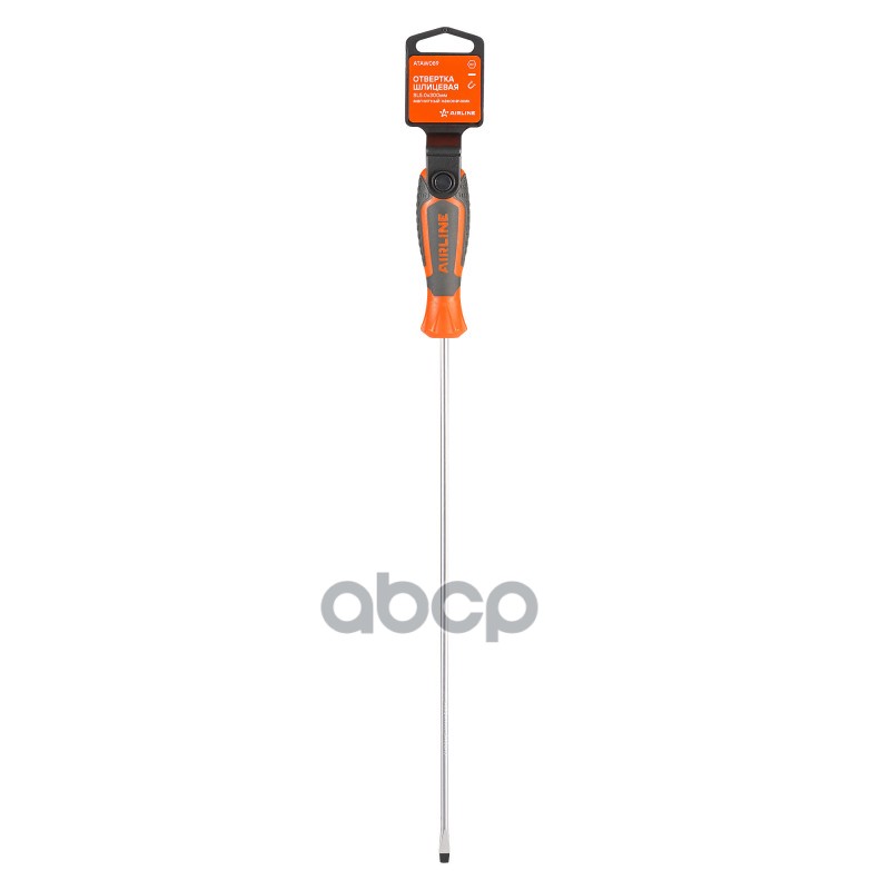 Отвертка шлицевая SL5.0x300мм, магнитный наконечник, пласт.подвес (ATAW089) AIRLINE арт. ATAW089