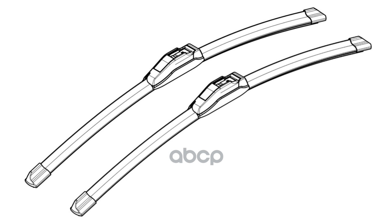 Щетки стеклоочистителя бескаркасные 550/400мм (22/16) PLUS с крепл Крючок 9x3, 9x4 мм (AWBBN0 AIRLINE арт. AWBBN002