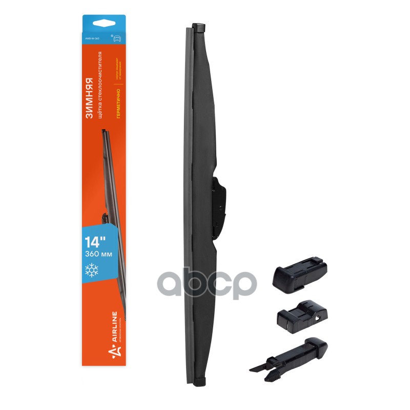 Щетка стеклоочистителя зимняя 350мм Multi-mount 5 крепл. AIRLINE арт. AWBW360