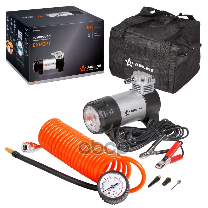 Компрессор EXPERT в сумке (45л/мин.  10 АТМ) (CA-045-07) AIRLINE арт. ca-045-07