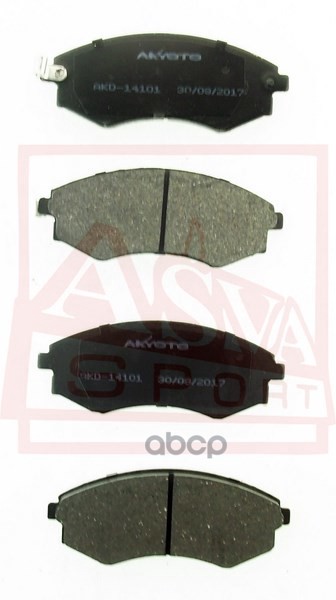 Колодки тормозные дисковые перед AKYOTO арт. AKD14101