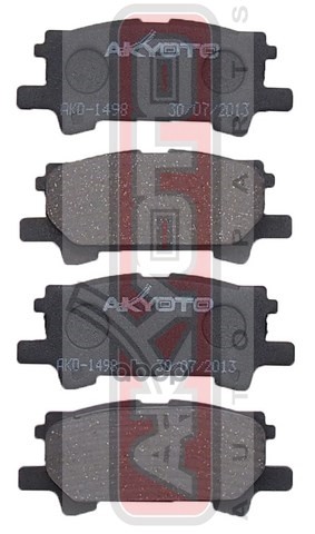 Колодки Тормозные Дисковые Зад AKYOTO арт. AKD1498