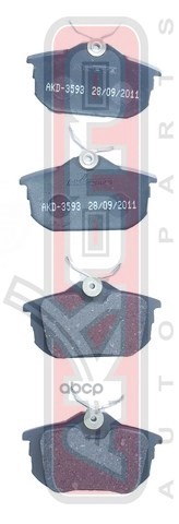 Колодки Тормозные Дисковые AKYOTO арт. AKD3593