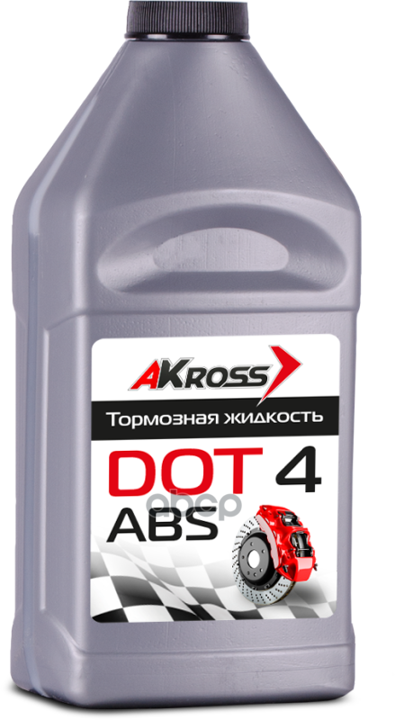 Тормозная жидкость DOT-4 (Серебро) 455г AKross арт. aks0003dot