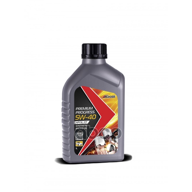 AKross Моторное масло AKross 5W-40 Premium Progress SL/CF 1 л (бензин)