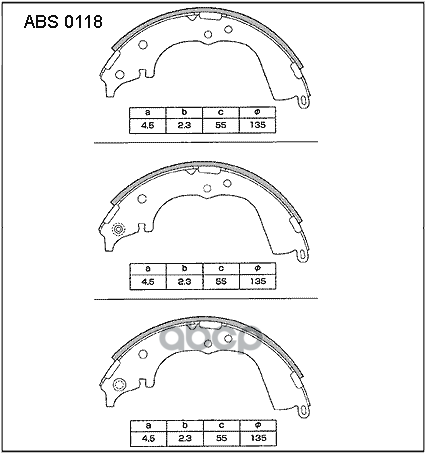 Колодки Тормозные Барабанные | Зад | ALLIED NIPPON арт. ABS0118