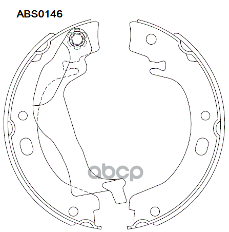 Колодки Тормозные Барабанные | Зад | ALLIED NIPPON арт. ABS0146