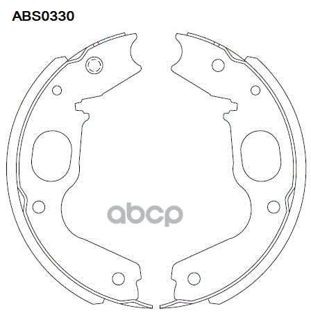 Колодки Тормозные Барабанные | Зад | ALLIED NIPPON арт. ABS0330