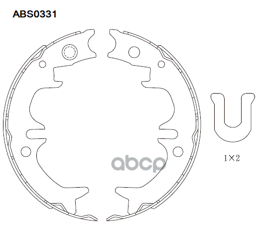 Колодки Тормозные Барабанные | Зад | ALLIED NIPPON арт. ABS0331