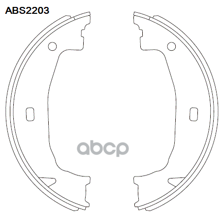 Колодки Тормозные Барабанные | Зад | ALLIED NIPPON арт. ABS2203