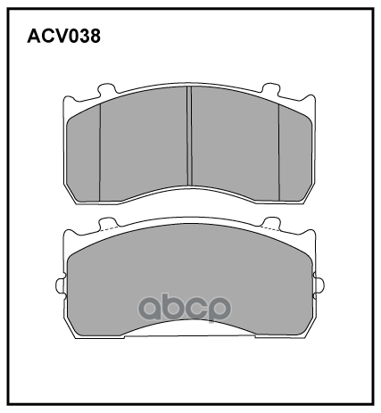 Колодки передние ГАЗ-3310 Валдай ALLIED NIPPON ACV038K ALLIED NIPPON арт. ACV038K