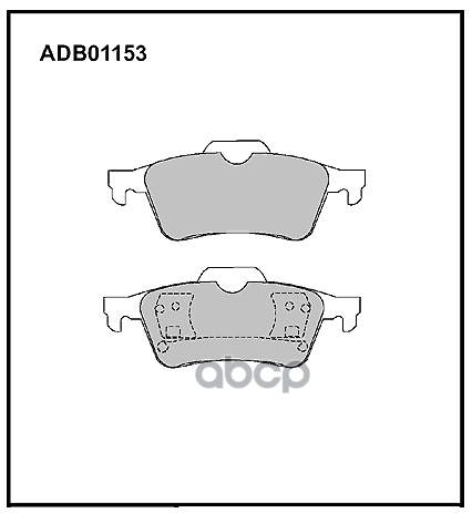 Колодки задние FORD Focus 2/MAZDA 3/VOLVO S40 ALLIED NIPPON ADB 01153 ALLIED NIPPON арт. ADB 01153
