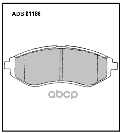 Колодки тормозные передние Chevrolet Aveo / Kalos 05-12 ALLIED NIPPON арт. adb01186