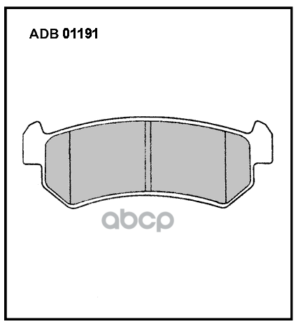 Колодки тормозные задние Chevrolet Lacetti (J200) 05-12 ALLIED NIPPON арт. adb01191