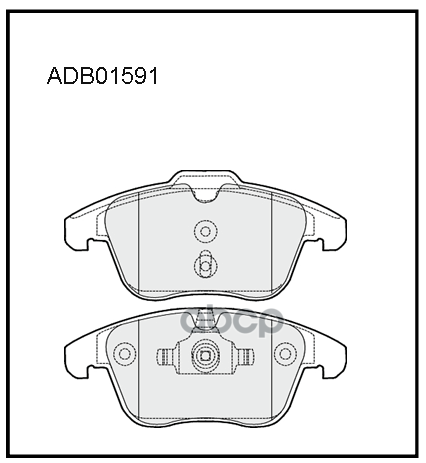Колодки тормозные передние Ford Mondeo IV 07-15  V  Galaxy II / Land Rover Evoque 11-> / Volvo S60 I ALLIED NIPPON арт. adb01591