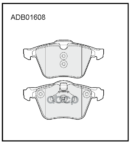 Колодки тормозные передние Volvo S60 II  S70  S80 II  V60 I  V70 III  XC70 II / Ford Galaxy II 06-15 ALLIED NIPPON арт. adb01608