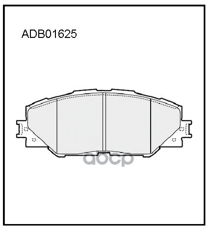 Колодки передние TOYOTA RAV 4 III 2006> ALLIED NIPPON ADB 01625 ALLIED NIPPON арт. ADB 01625